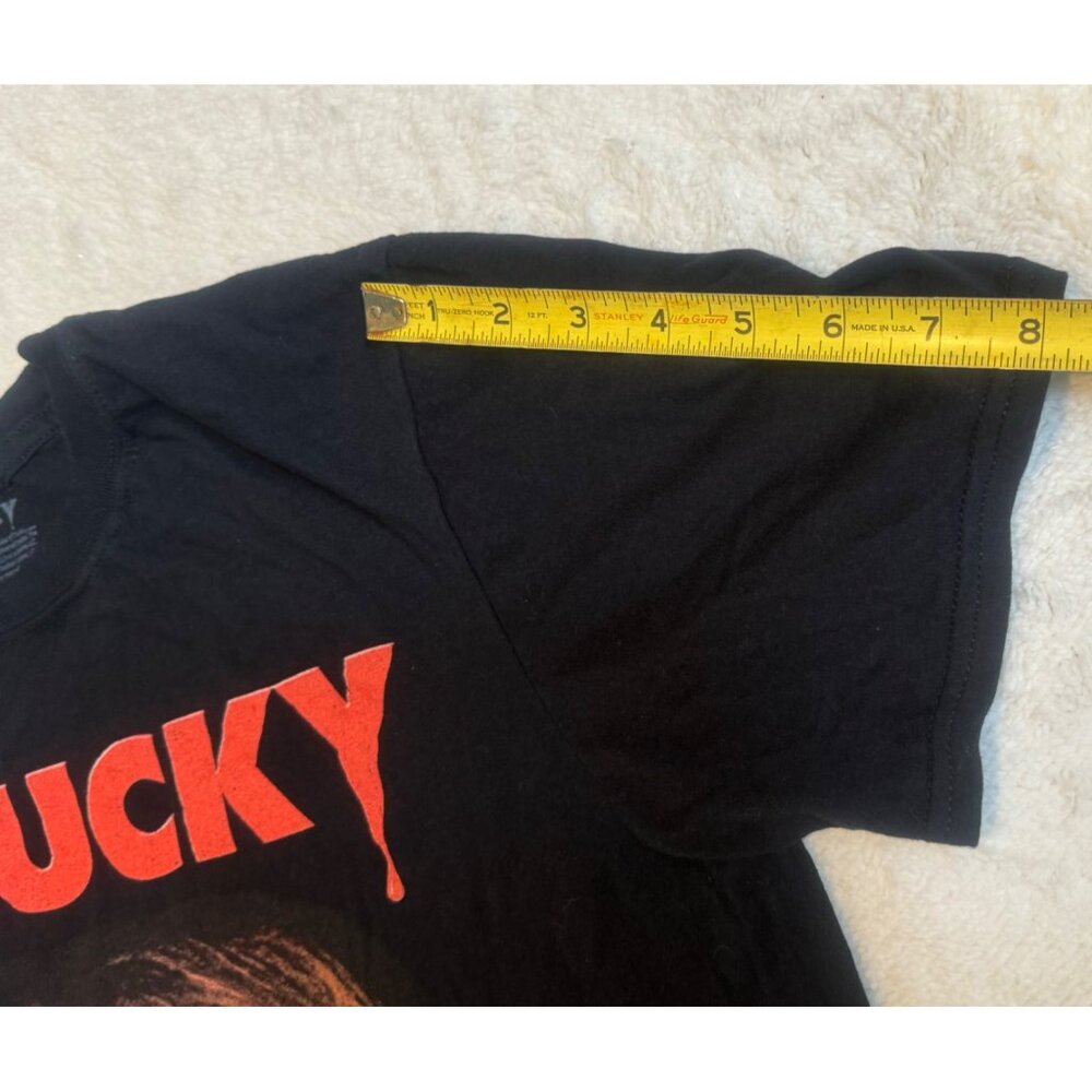 Chucky Horror Shirt Black Unisex Medium Spirit Halloween Graphic Tee - Picture 7 of 11